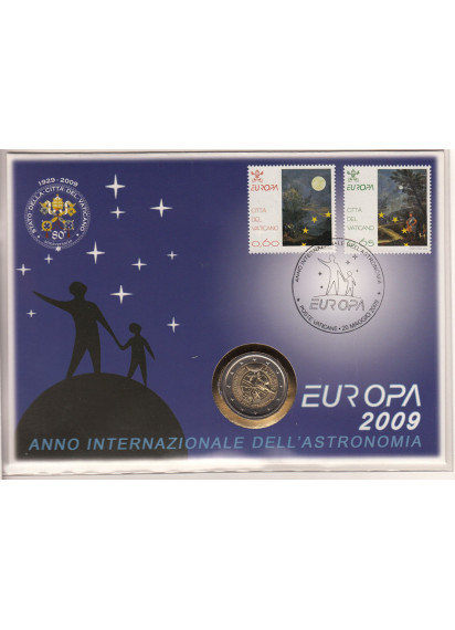 2009 - Anno Internazionale dell'Astronomia in busta Vaticano 